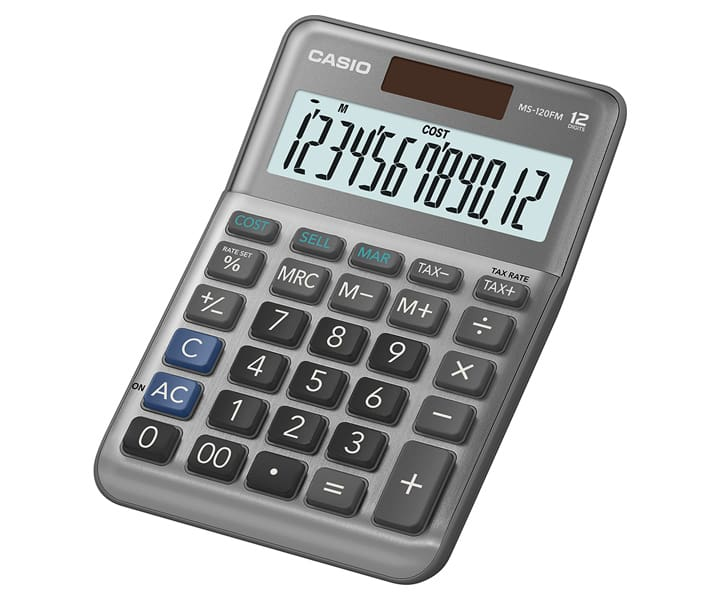 Casio MS-120FM - Desktop-Taschenrechner - 12 Stellen, Ansicht 2