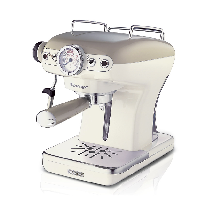 Ariete Vintage 1389 - Kaffeemaschine mit Milchaufschäumer, Ansicht 2