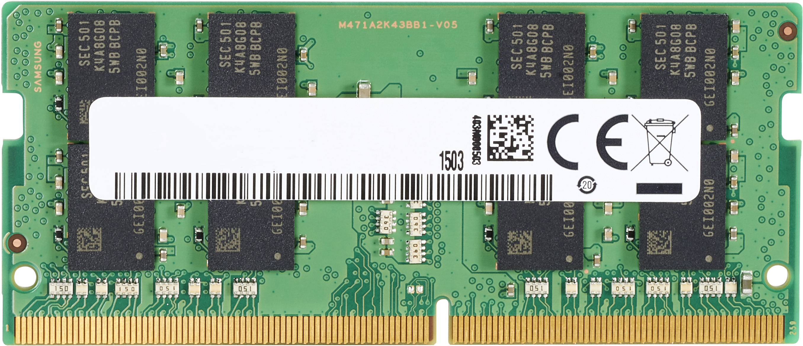 HP  DDR4 - Modul - 4 GB - DIMM 288-PIN - 3200 MHz / PC4-25600 - 1.2 V - ungepuffert - non-ECC - für HP 280 G4, 280 G5, 290 G3, 290 G4  Desktop Pro 300 G6  EliteDesk 705 G5 (DIMM)