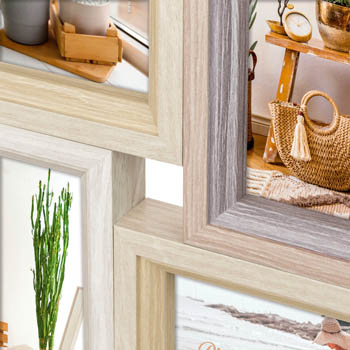 Zep Zara 6Q, Bilderrahmen-Set, MDF-Platten, Natürlich/Natur, Tisch, Wand, 10 x 15 cm, Rechteckig, Ansicht 2