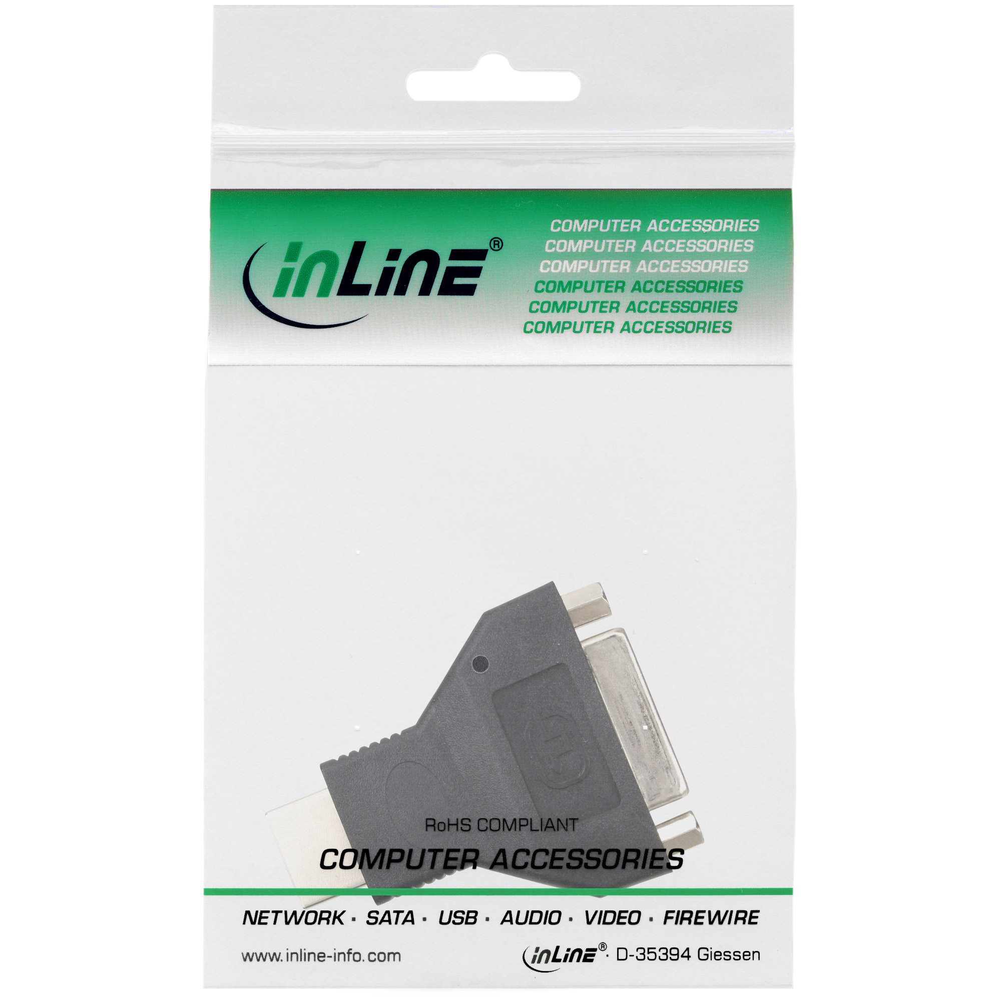 InLine HDMI-DVI Adapter - HDMI Stecker auf DVI Buchse