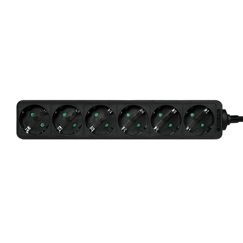 LogiLink Steckdosenleiste - Wechselstrom 250 V - 3500 Watt - Ausgangsanschlüsse: 6 (Typ F), Ansicht 2