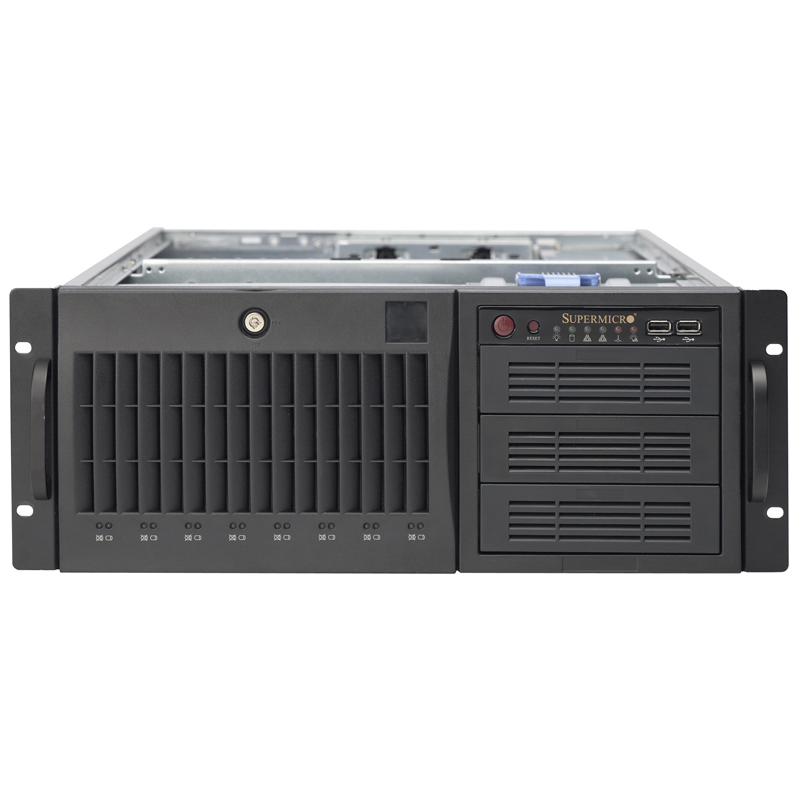 Supermicro SC743 AC-668B - Tower - 4U - Erweitertes ATX, Ansicht 2