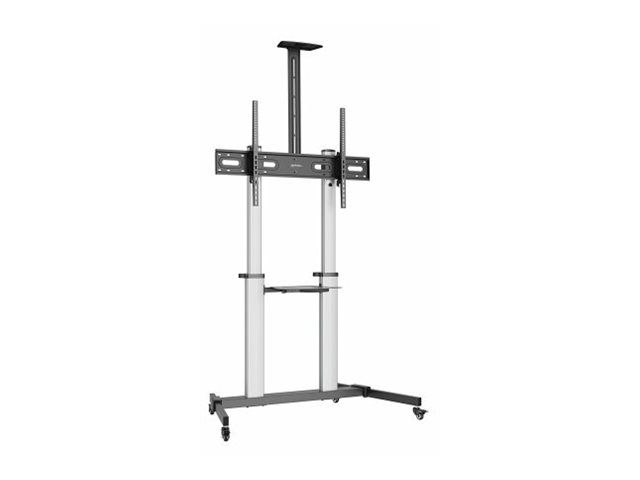 Manhattan Aluminium Multimedia TV-Staender auf Rollen 60-100, Ansicht 3