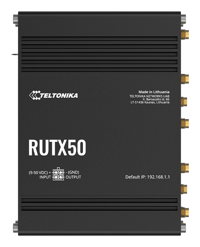 Teltonika RUTX50 - Wireless Router - WWAN 4-Port-Switch, Ansicht 2