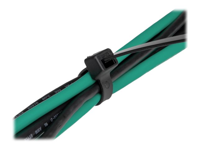 Delock Kabelbinder - hohe Zugfestigkeit - 20 cm - Schwarz (Packung mit 100), Ansicht 2