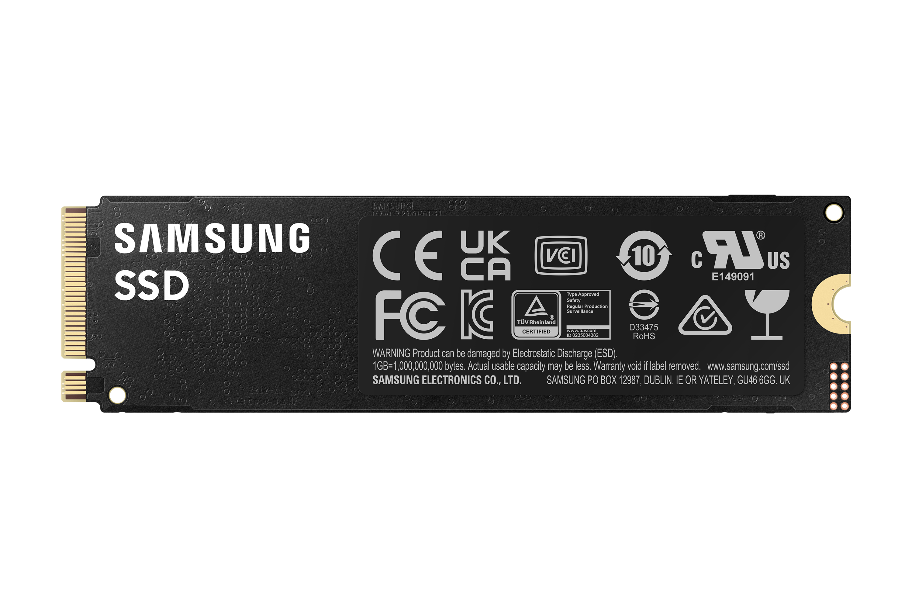 Samsung 990 PRO MZ-V9P4T0BW - SSD - verschlüsselt - 4 TB - intern - M.2 2280 - PCIe 4.0 x4 (NVMe), Ansicht 2