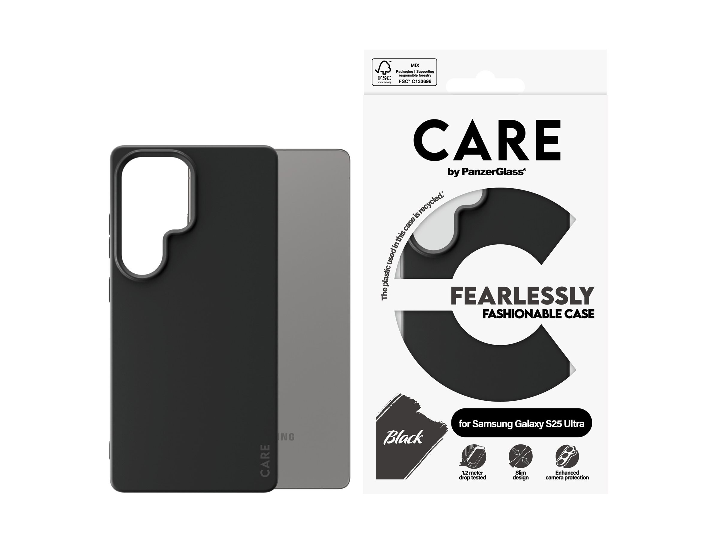 PanzerGlass CARE by PanzerGlass - Hintere Abdeckung für Mobiltelefon - 100 % recycelbares thermoplastisches Polyurethan, Ansicht 3