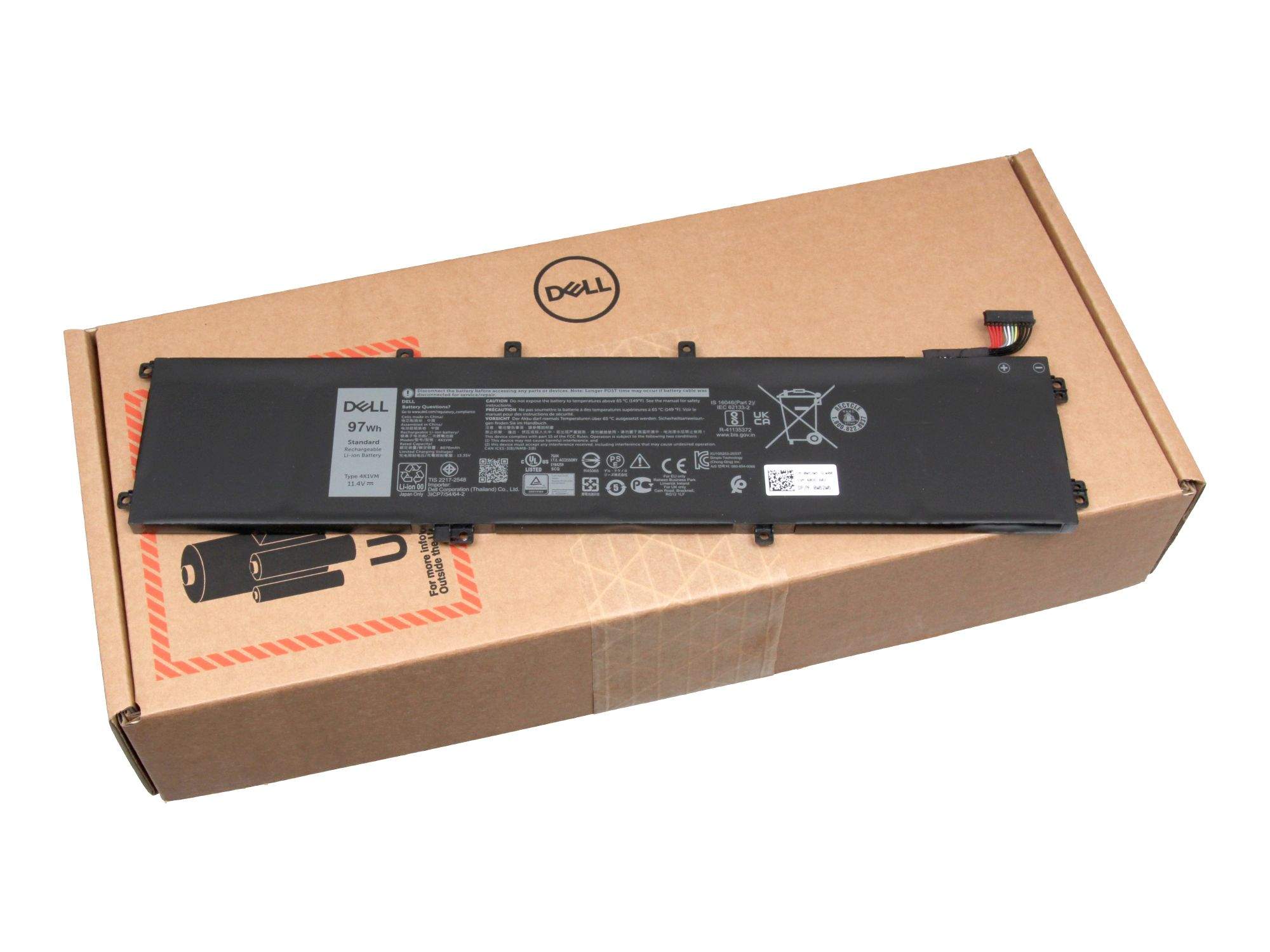 Dell Primary - Laptop-Batterie - Lithium-Ionen, Ansicht 2
