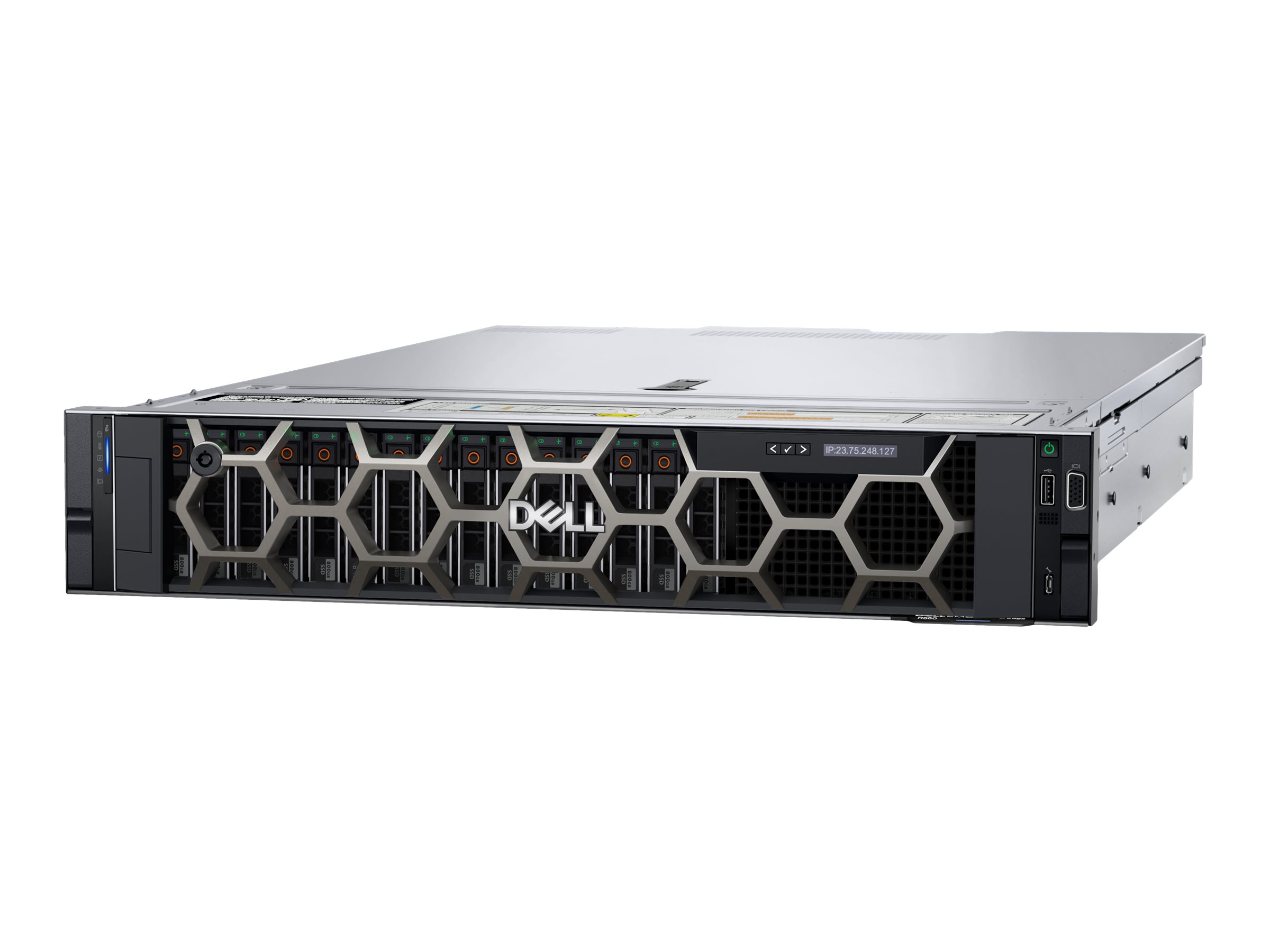 Dell PowerEdge R550 - Server - Rack-Montage - 2U - zweiweg - 2 x Xeon Silver 4310 / 2.1 GHz