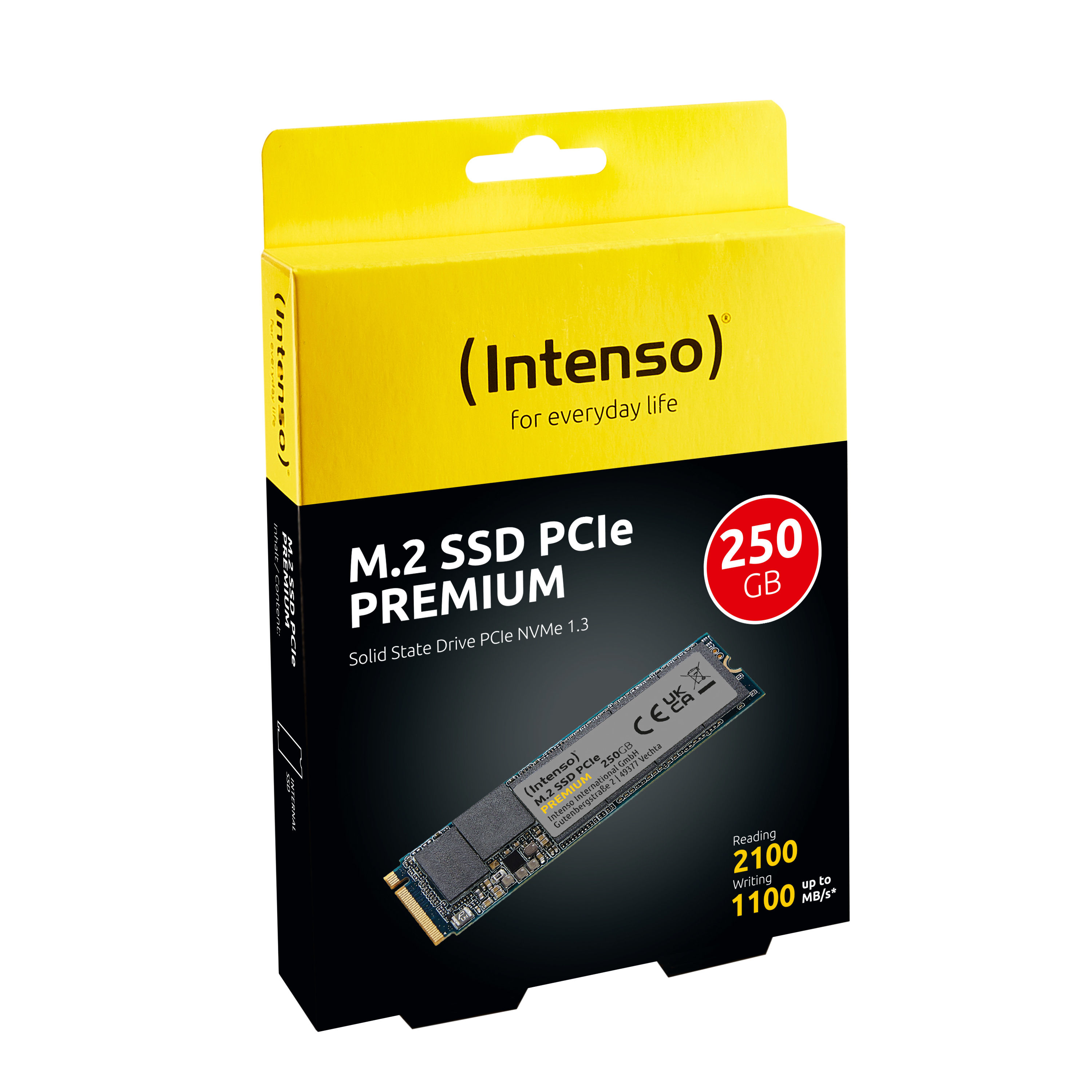 Intenso PREMIUM - SSD - 250 GB - intern - M.2 2280 - PCIe 3.0 x4 (NVMe), Ansicht 3