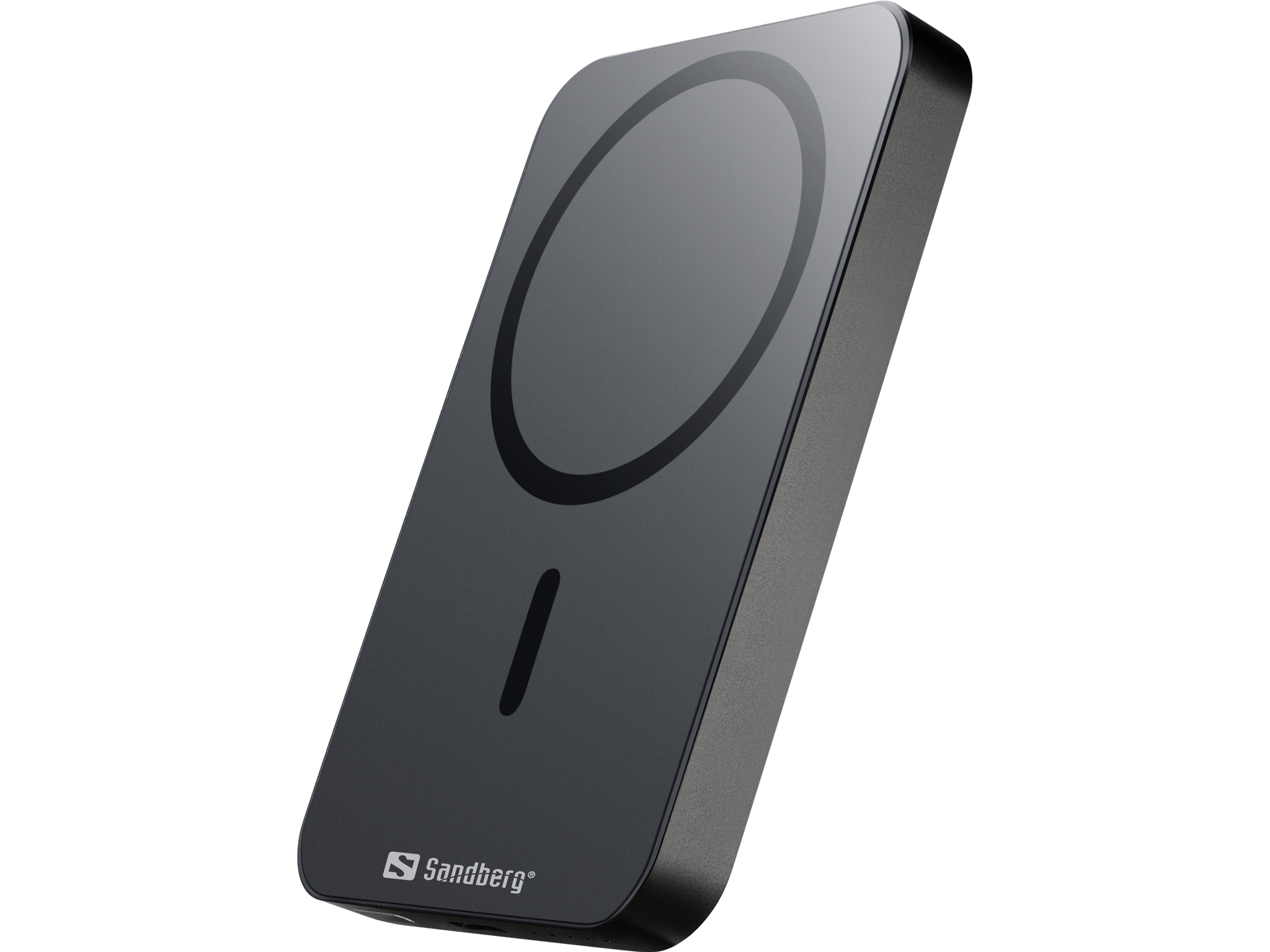 SANDBERG 5000 ALU - Induktive Power Bank - Li - 5000 mAh - 19.25 Wh - 20 Watt - 3 A (24 pin USB-C), Ansicht 3