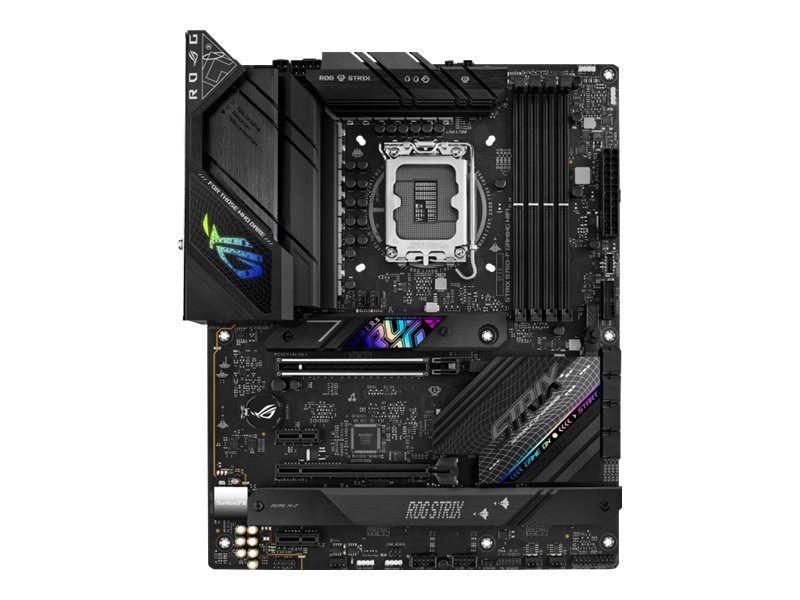 ASUS ROG STRIX B760-F GAMING WIFI - Motherboard - ATX - LGA1700 Sockel - B760 Chipsatz - USB-C 3.2 Gen 2x2, USB 3.2 Gen 2, USB 3.2 Gen 1, USB4 - 2.5 Gigabit LAN, Wi-Fi 6E, Bluetooth - Onboard-Grafik (CPU erforderlich)