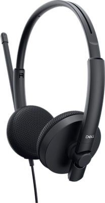 Dell Stereoheadset – WH1022, Kabelgebunden, Anrufe/Musik, 20 - 20000 Hz, 120 g, Kopfhörer, Schwarz