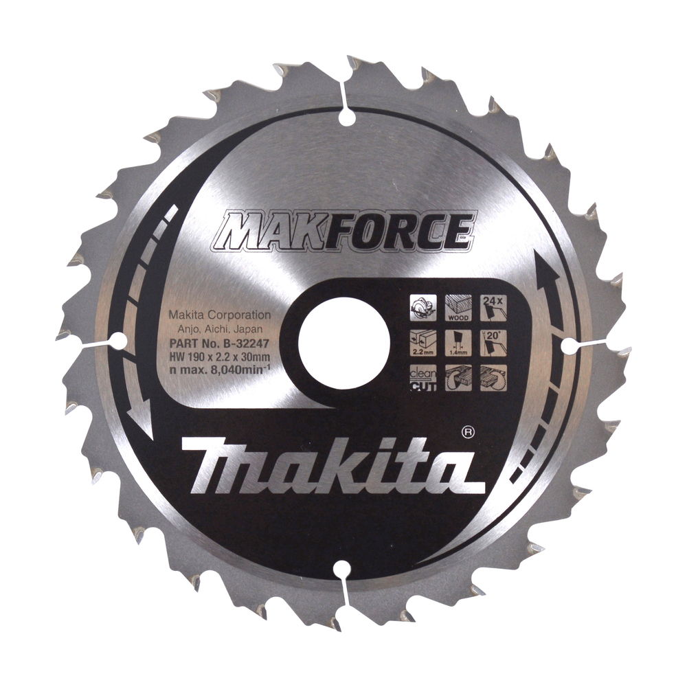 Makita MAKFORCE - Kreissägeblatt - für Holz - 190 mm, Ansicht 2