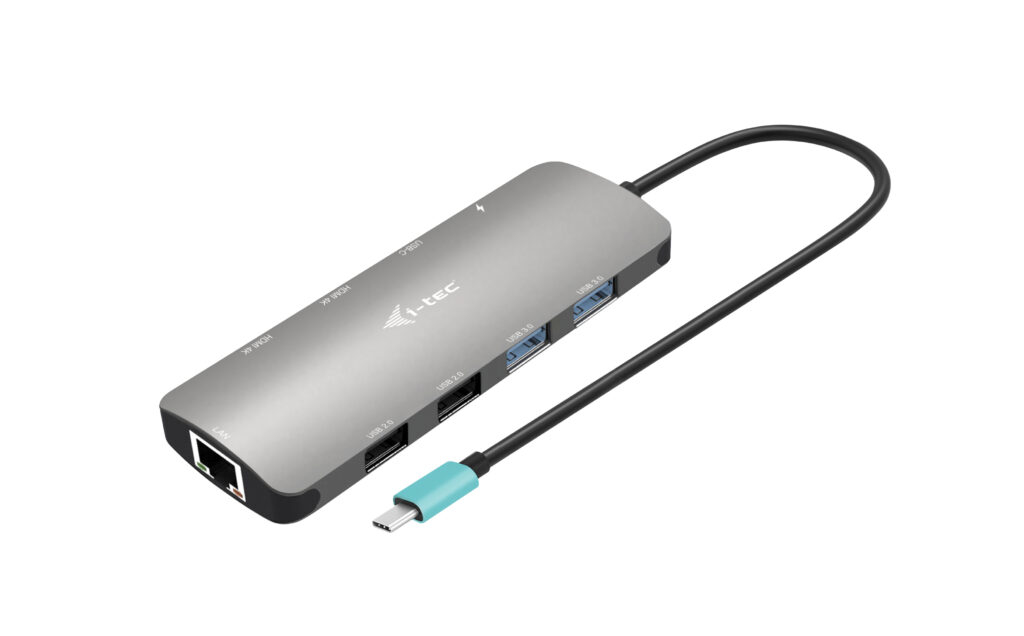 i-tec USB-C Metal Nano 2x Display Docking Station + Power Delivery 100 W - Kabelgebunden - USB 3.2 Gen 1 (3.1 Gen 1), Ansicht 2