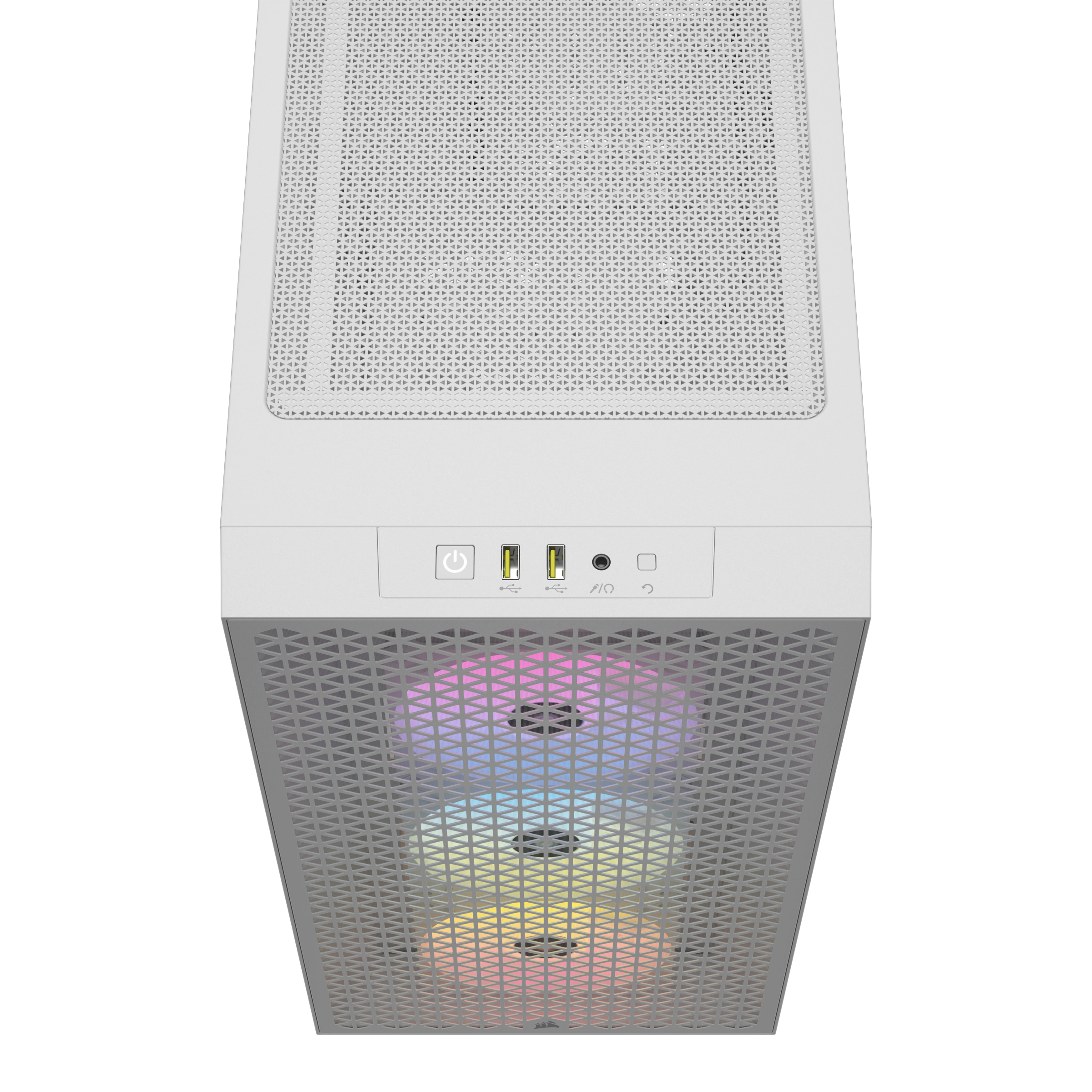Corsair 3000D RGB Tempered Glass Mid-Tower White, Ansicht 3