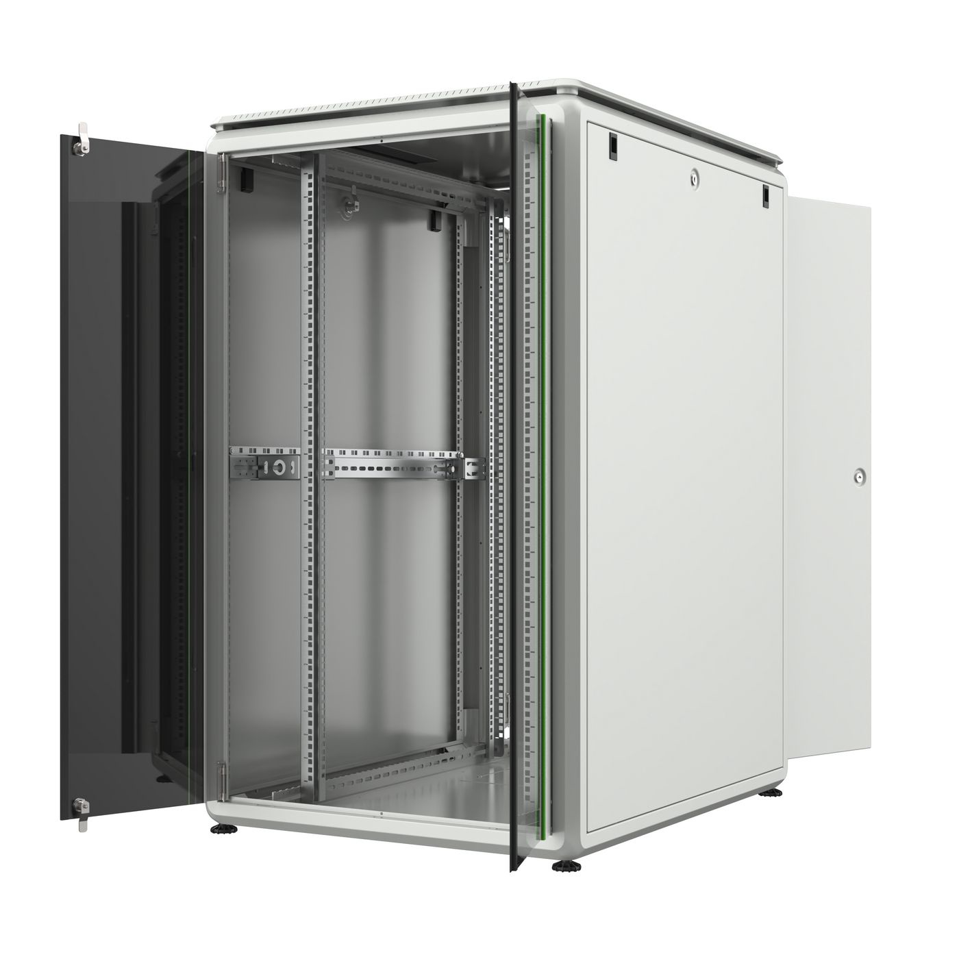 Lanview RDL26U81WH - 26U - 600 kg - 88,5 kg - Weiß, Ansicht 2