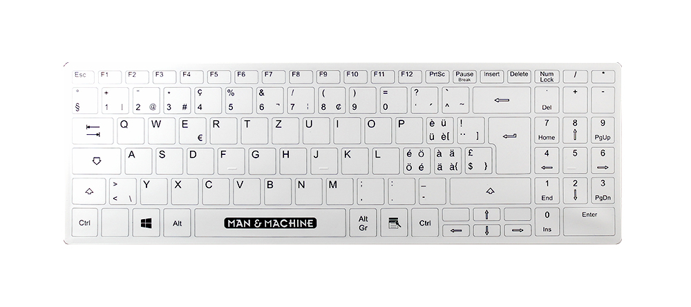 Man-Machine Man & Machine Its Cool Flat - Tastatur - USB - TL: Deutsch, QWERTZ, Ansicht 2