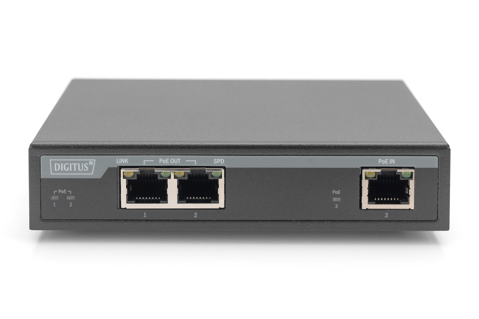 DIGITUS Extender 2-Port Gigabit 4PoE 802.3at 60W - Switch - 1 Gbps, Ansicht 3