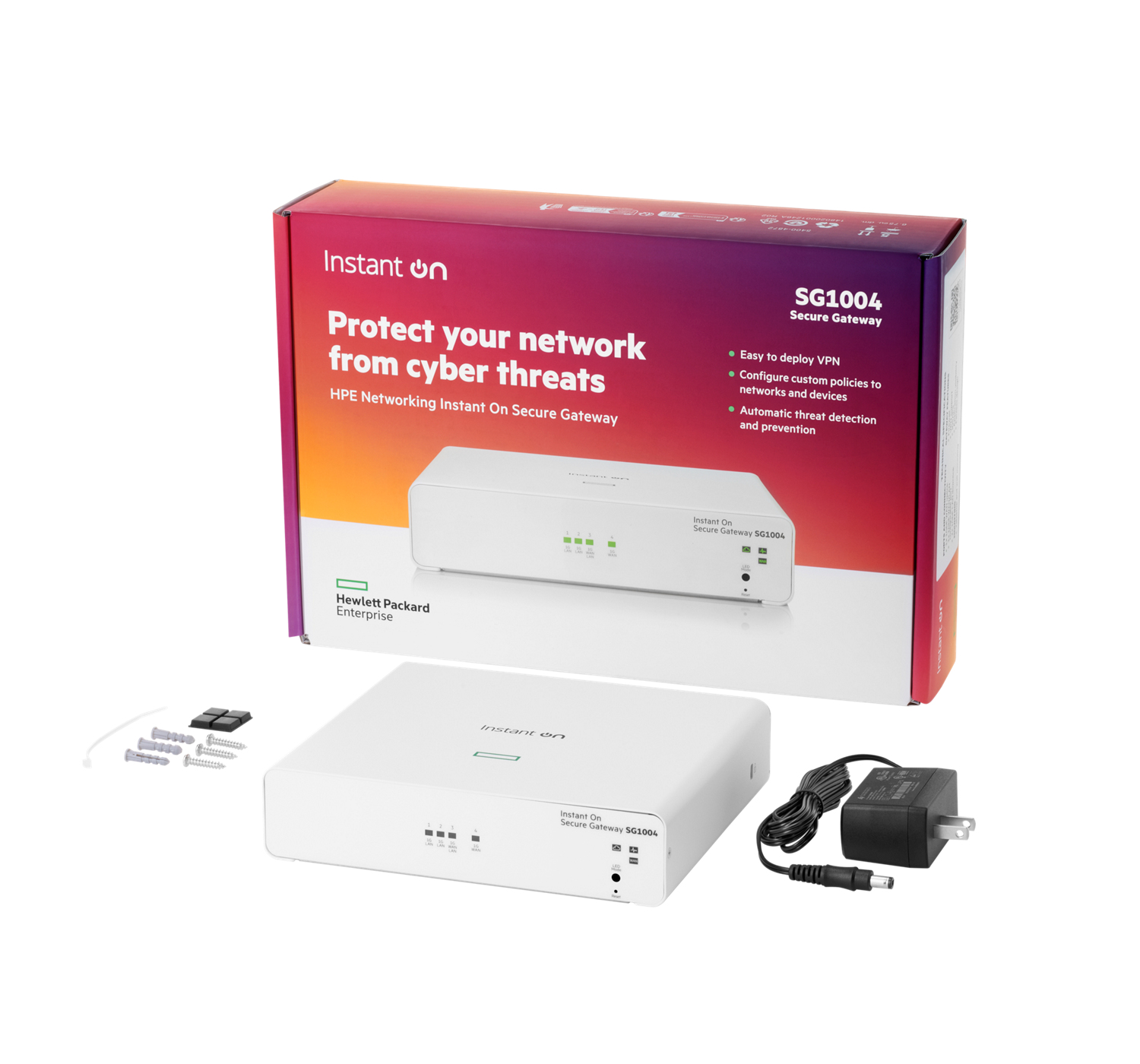 HPE Networking Instant On SG1004 - Gateway - sicher, Ansicht 2