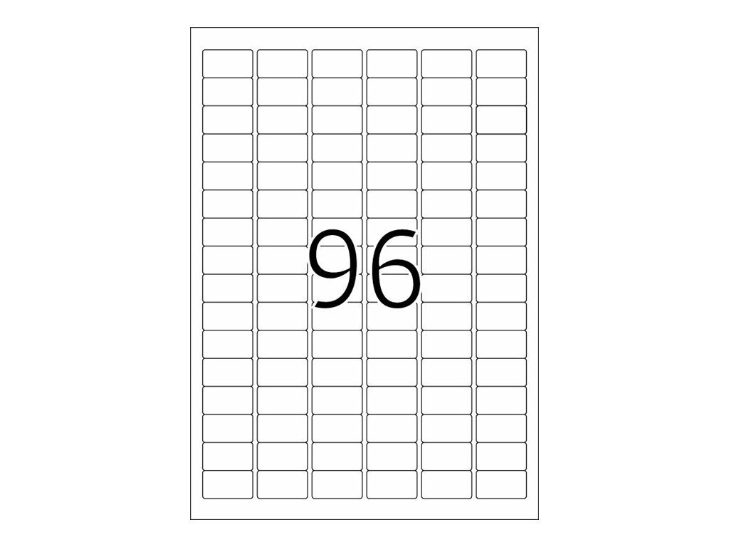HERMA Special - Papier - matt - permanent selbstklebend - beschichtet - weiß - 30.5 x 16.9 mm - 90 gm² - 2400 Etikett(en) (25 Bogen x 96)