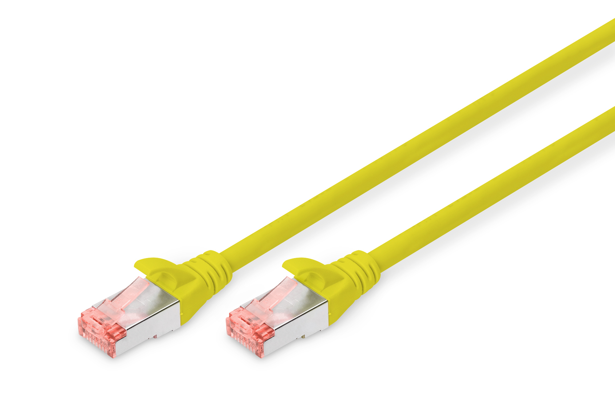 DIGITUS CAT 6 S/FTP Patchkabel, 2 m, Cat6, S/FTP (S-STP), RJ-45, RJ-45, Gelb