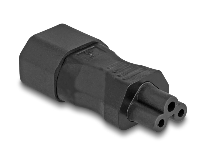 Delock Netzteil - IEC 60320 C14 zu IEC 60320 C5 - 250 V - 2.5 A - Schwarz, Ansicht 3