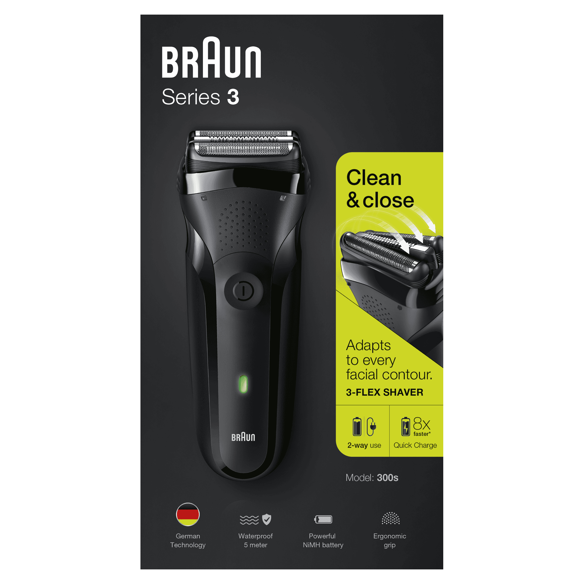 Braun Series 3 300s - Rasierer - schnurlos, Ansicht 3