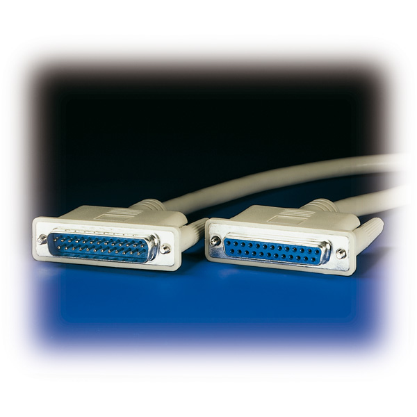ROLINE Kabel seriell - DB-25 (M) zu DB-25 (W), Ansicht 2