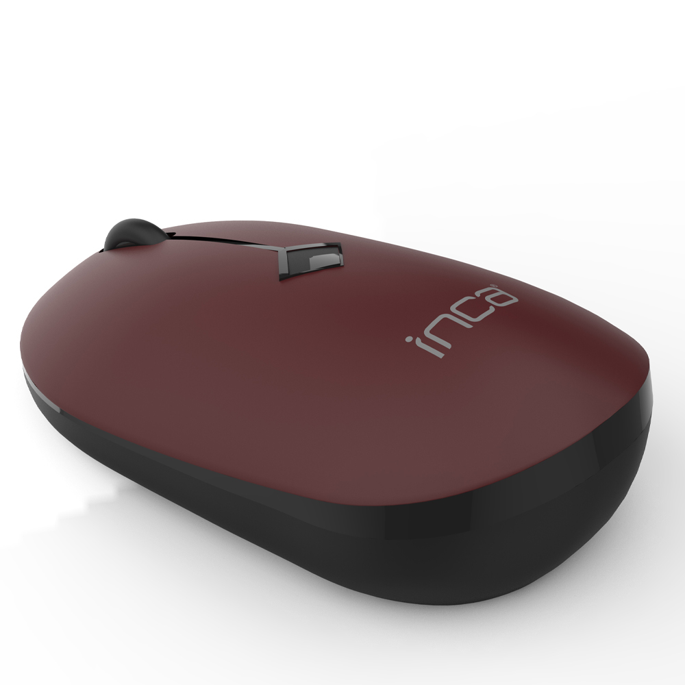INCA IWM-231RB - Beidhändig - Optisch - RF Wireless - 1600 DPI - Schwarz - Braun, Ansicht 3
