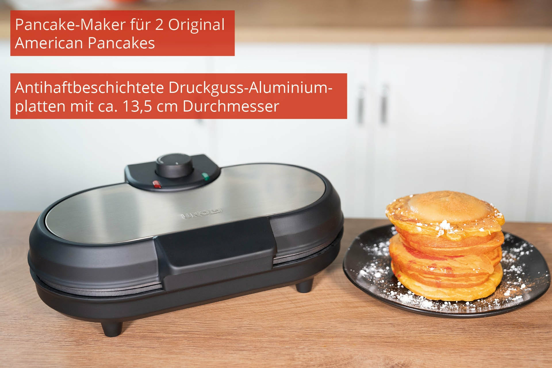 UNOLD 48165 American - Crêpeplatte - 1000 W, Ansicht 2