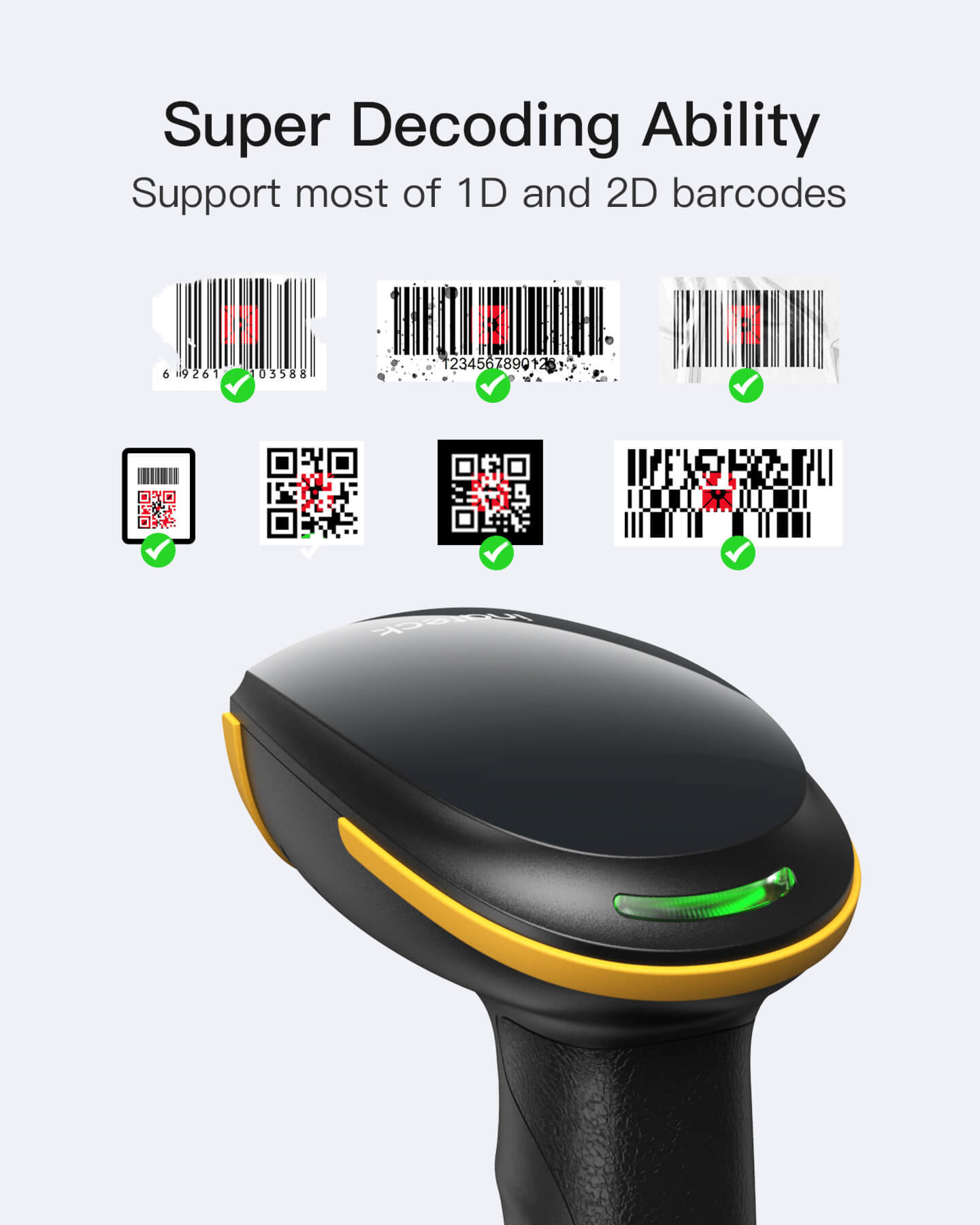 Inateck Barcodescanner 23 black[BCST-23_black] - Barcode-Scanner, Ansicht 2