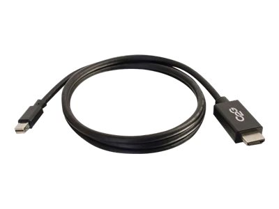 C2G 6ft Mini DisplayPort to HDMI Adapter Cable - Mini DP Male to HDMI Female - Black - Videokabel - TAA-konform - Mini DisplayPort (M)