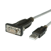 Roline - Kabel USB / seriell - DB-9 (M) zu USB (M) - 1.8 m - Grau