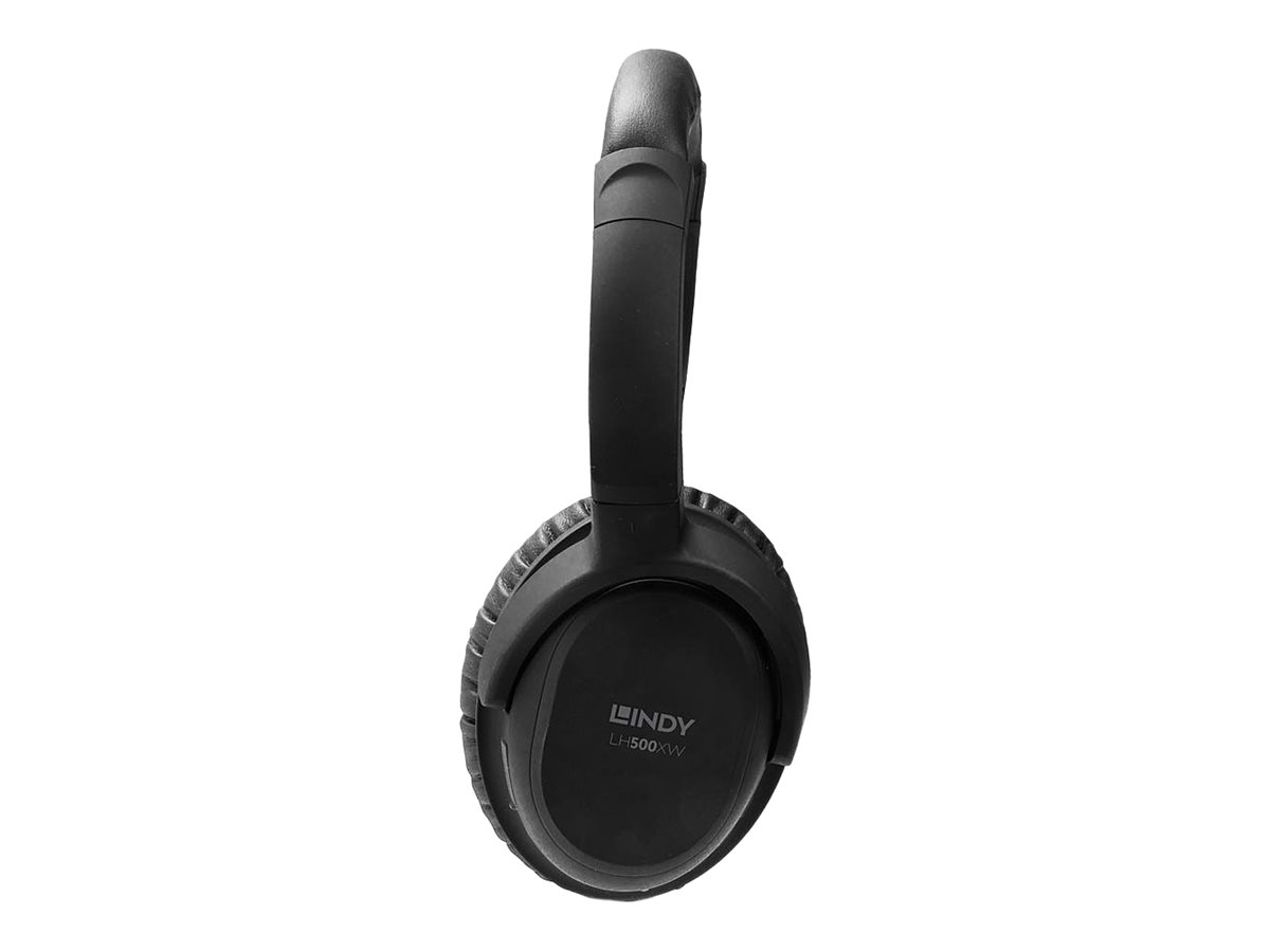 Lindy LH500XW - Kopfhörer mit Mikrofon - ohrumschließend - Bluetooth - kabellos - aktive Rauschunterdrückung