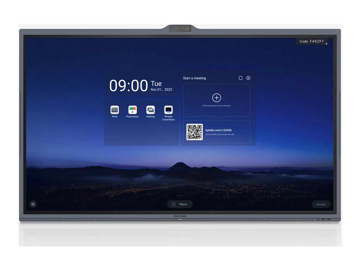 MAXHUB V8630 86" Kollaborationsdisplay Schwarz