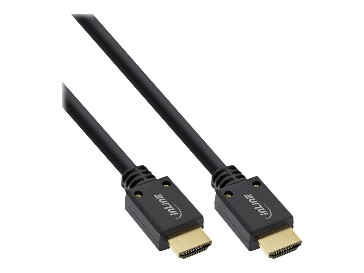 InLine - Premium Highspeed - HDMI-Kabel mit Ethernet - HDMI männlich zu HDMI männlich - 50 cm - Dreifachisolierung