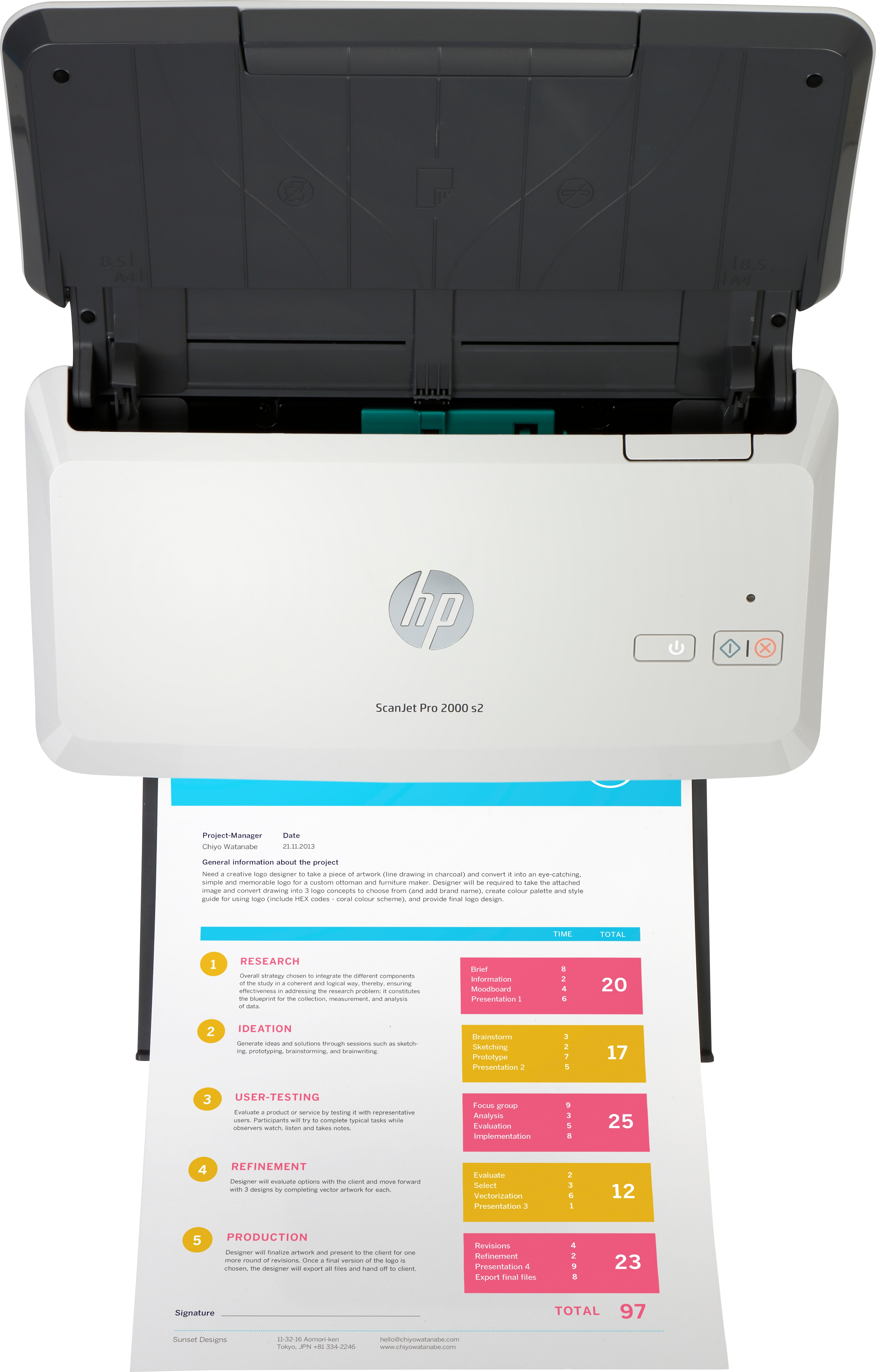 HP Scanjet Pro 2000 s2 Sheet-feed - Dokumentenscanner - Duplex - 216 x 3100 mm - 600 dpi x 600 dpi, Ansicht 2
