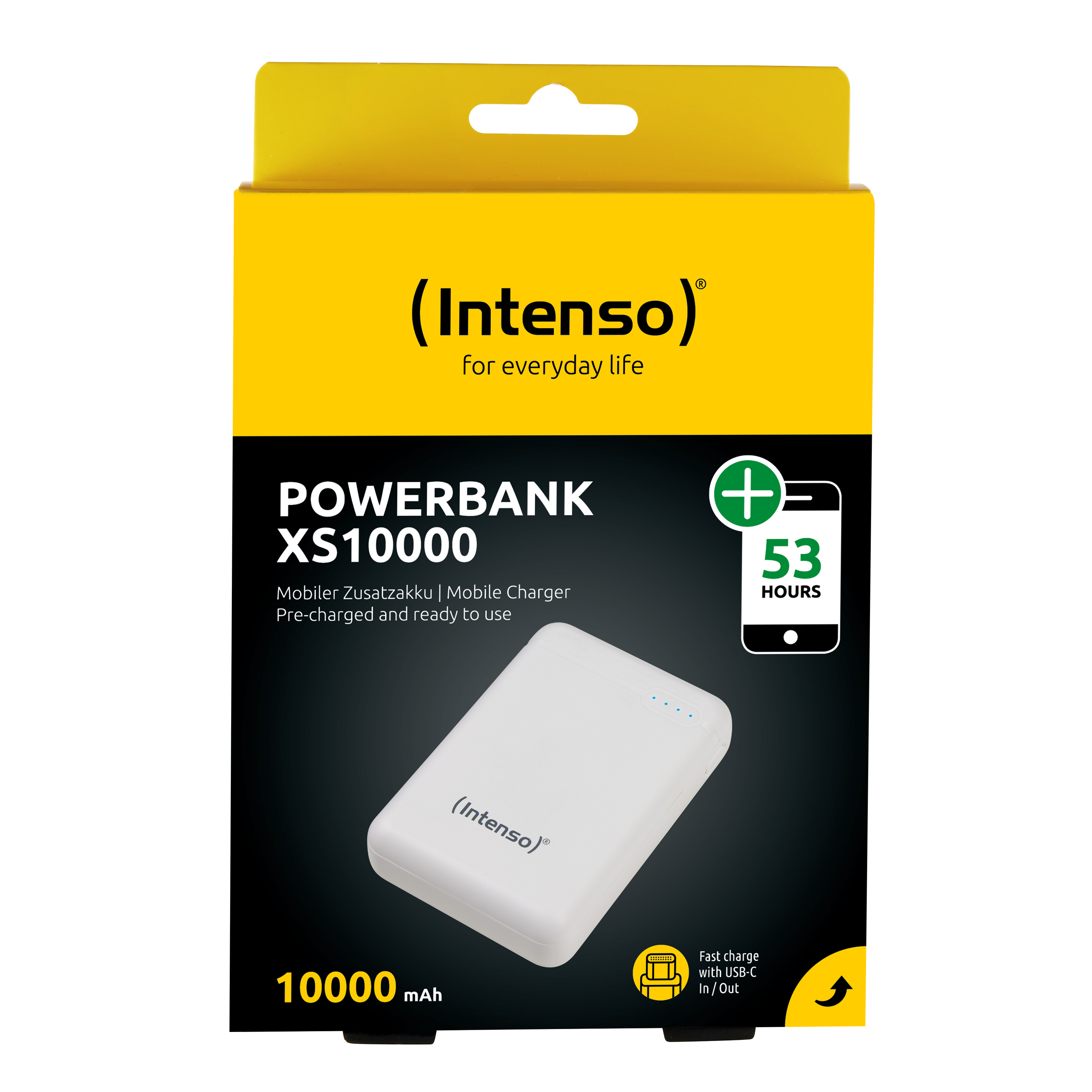 Intenso Powerbank XS10000 - Powerbank - 10000 mAh - 3.1 A (USB, 24 pin USB-C), Ansicht 2