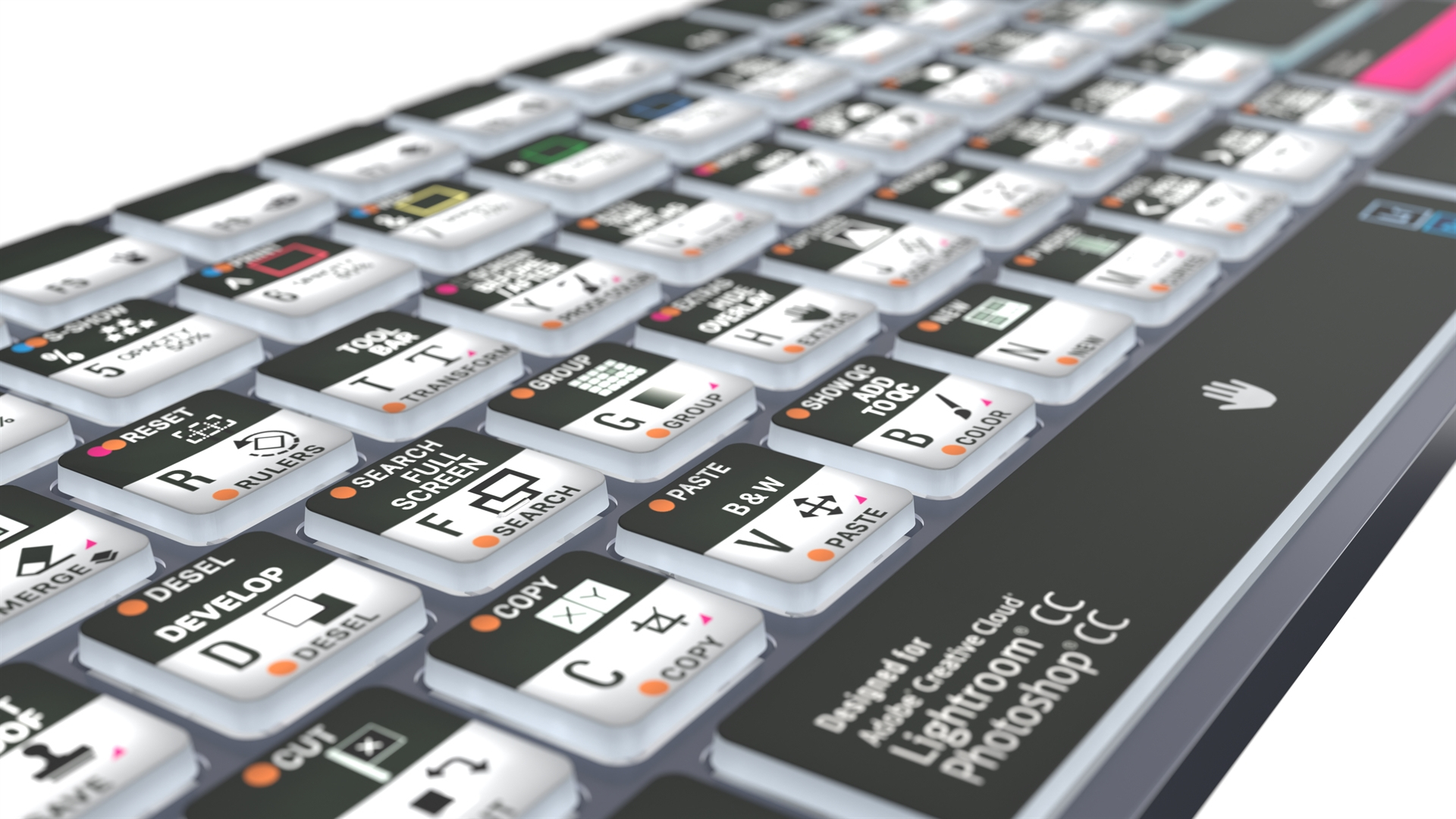 Logickeyboard Adobe Photographer PS/LR Titan - TL: Französisch, AZERTY, Ansicht 4