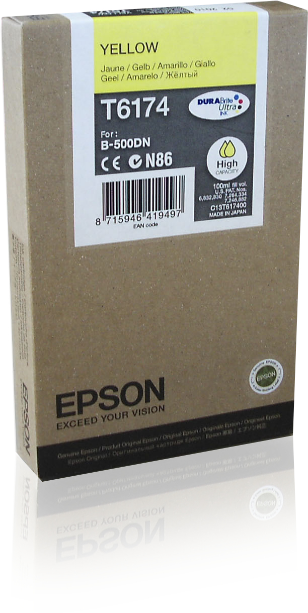 Epson Tintenpatrone HC Yellow 7k, Hohe (XL-) Ausbeute, Tinte auf Pigmentbasis, 100 ml, 1 Stück(e)