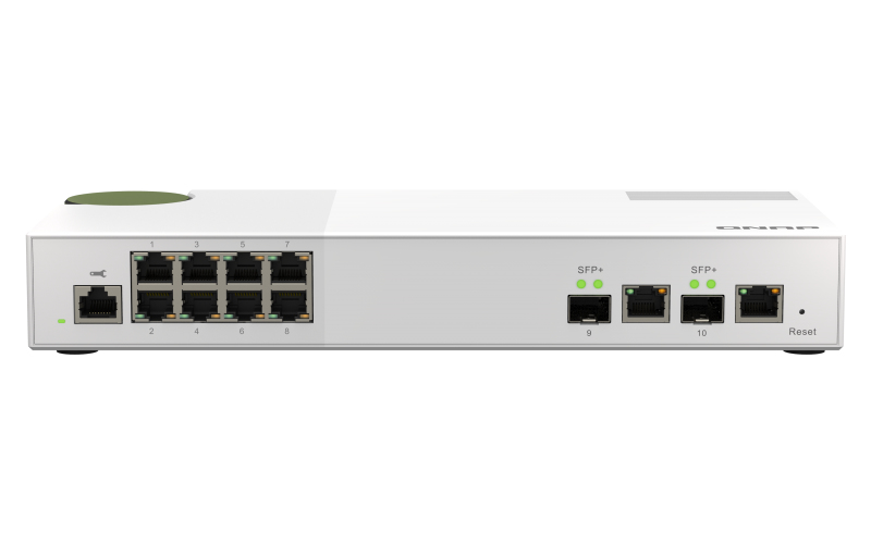QNAP QSW-M2108-2C - Switch - managed - 2 x 10 Gigabit SFP+ + 8 x 2.5GBase-T, Ansicht 2