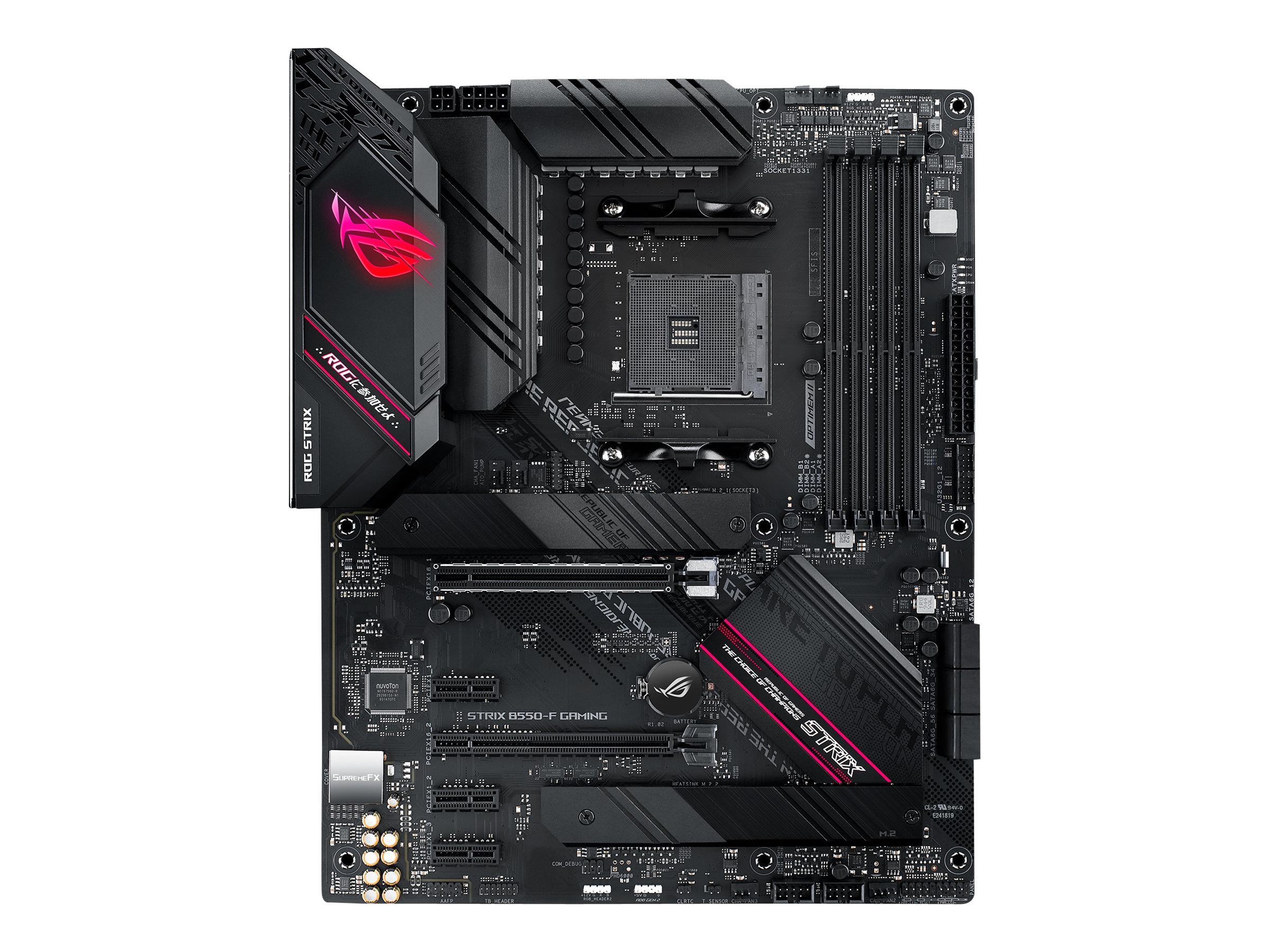 ASUS ROG STRIX B550-F GAMING - Motherboard - ATX - Socket AM4 - AMD B550 Chipsatz - USB-C Gen2, USB 3.2 Gen 1, USB 3.2 Gen 2 - 2.5 Gigabit LAN - Onboard-Grafik (CPU erforderlich)