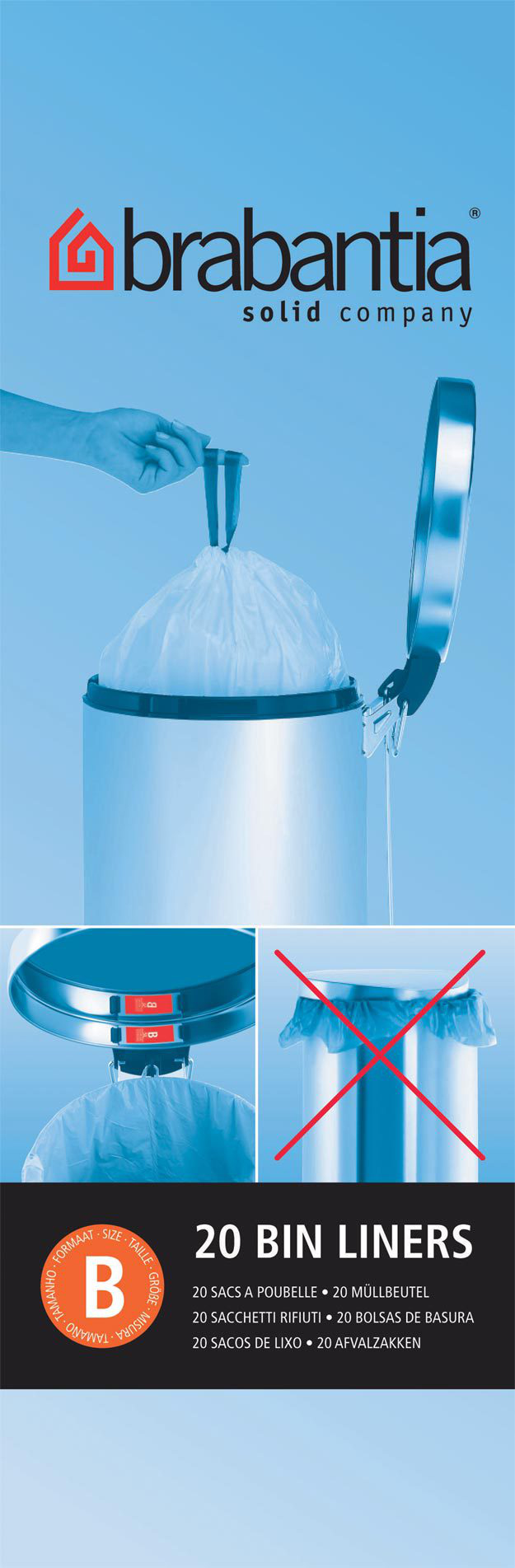 Brabantia B - 5 l - Kunststoff - 20 Stück(e)
