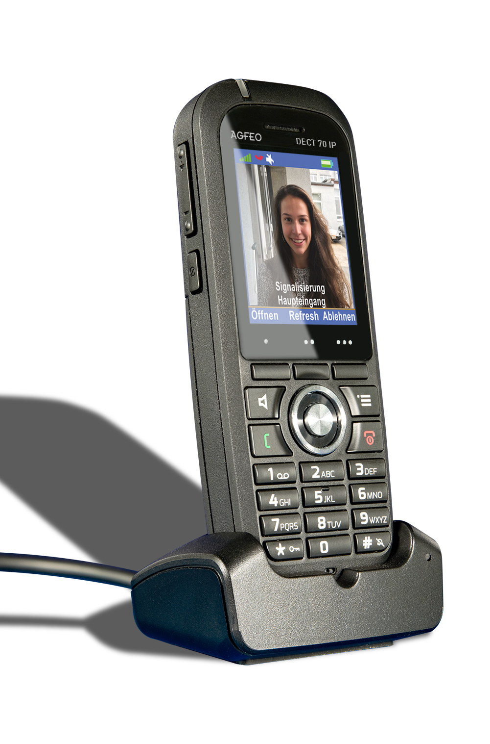 AGFEO DECT 70 IP - Schnurloses Erweiterungshandgerät, Ansicht 2