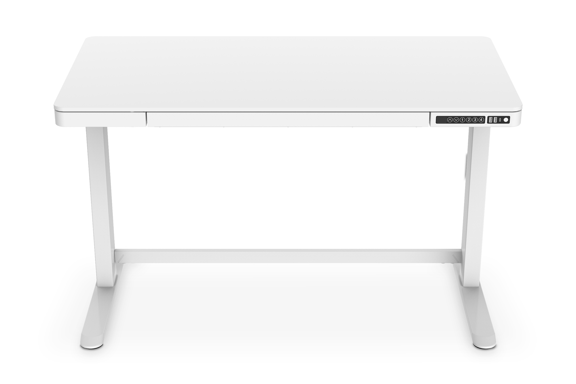 DIGITUS Elektrisch höhenverstellbarer Schreibtisch mit USB-Ladestation und Schublade, Ansicht 4
