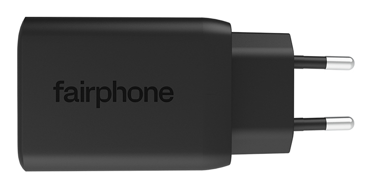 Fairphone Netzteil - 65 Watt - PD 3.0, PD/PPS 3.3, PE 2.0+, QC 2.0, QC 3.0, QC 4.0+, Apple Fast Charge… - USB, 2 x USB-C, Ansicht 3
