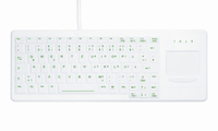 Active Key AK-C4400 - Mini - Kabelgebunden - USB + PS2 - Membran Key Switch - Weiß