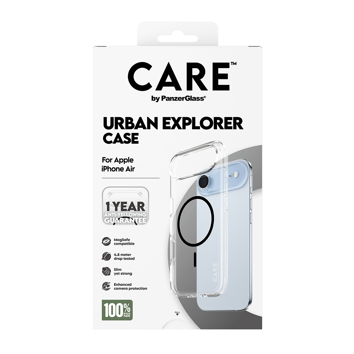 PanzerGlass CARE by Flagship Case Transparent Urban Combat w. Black MagSafe iPhone - Apple - iPhone Air, Ansicht 4